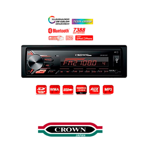 RADIO PARA AUTO CROW CR - RA1001 MP3S'/INF.-CR-RA1001